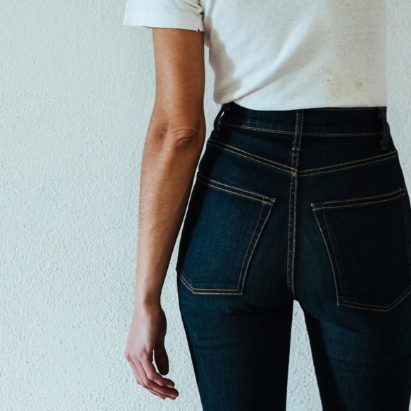 Imogene + Willie High Rise Elizabeth Dark Indigo Jeans Size 28 - Picture 1 of 9